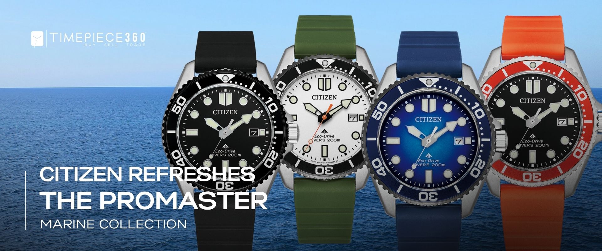 Citizen Refreshes the Promaster Marine Collection with Four