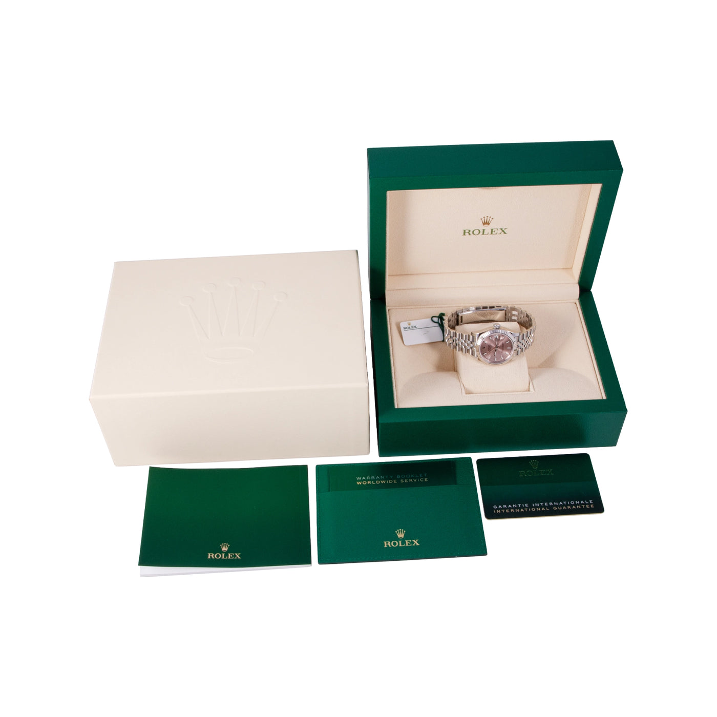 Rolex Datejust Pink Dial 31mm Steel
