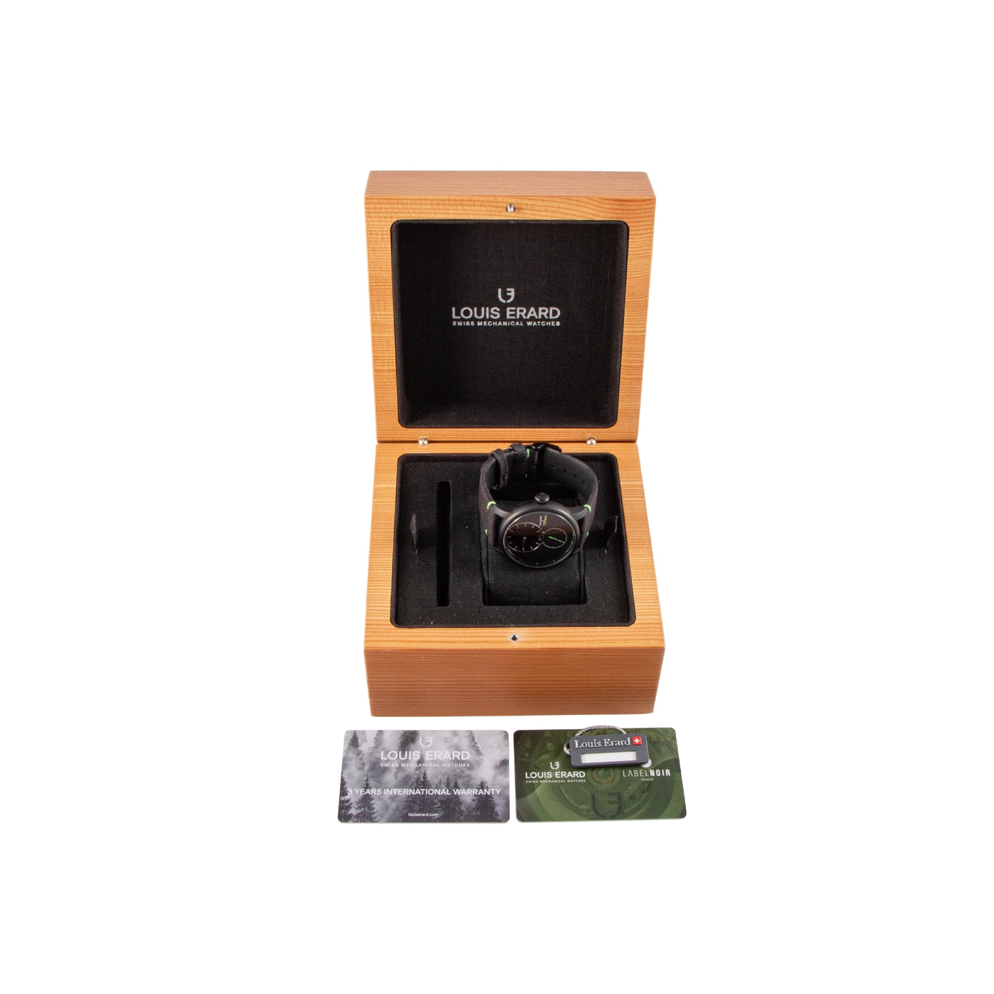 Louis Erard x Label Noir Le Régulateur 237 full set | Timepiece360

