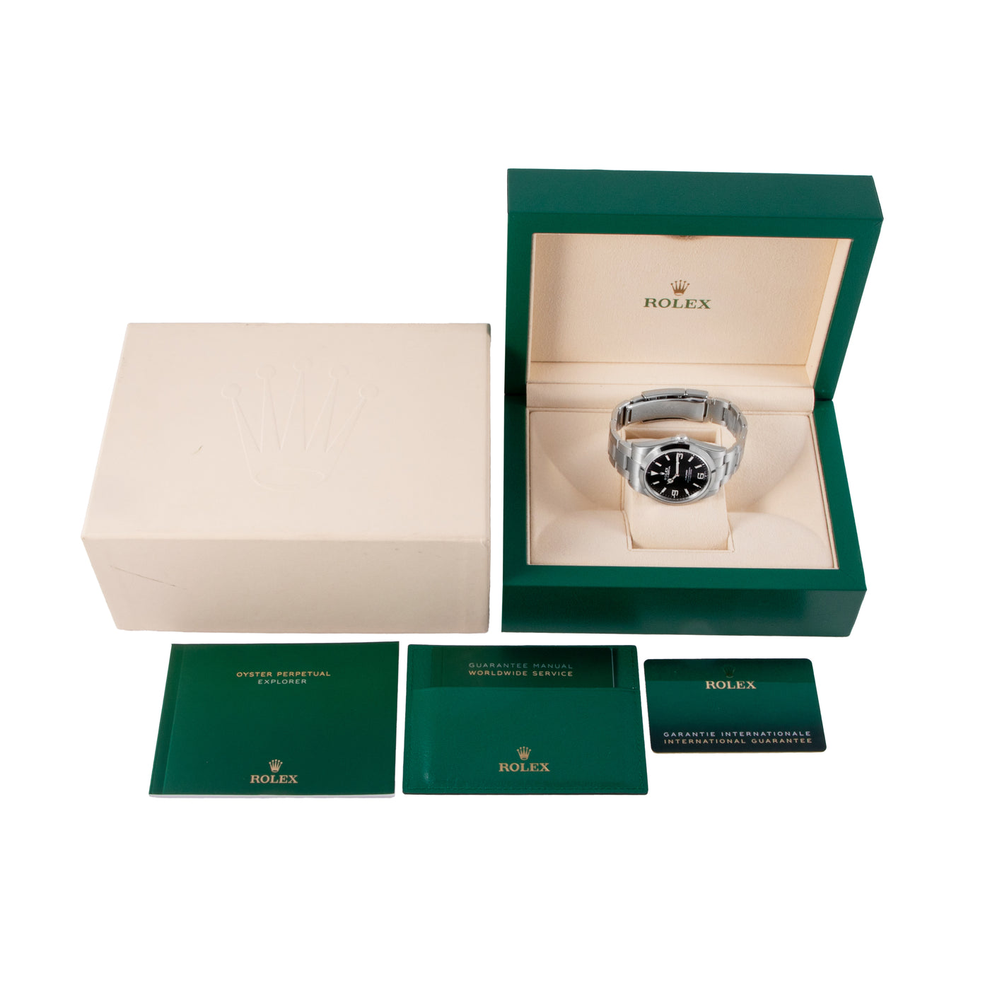 Rolex Explorer 39 214270 full set | Timepiece360

