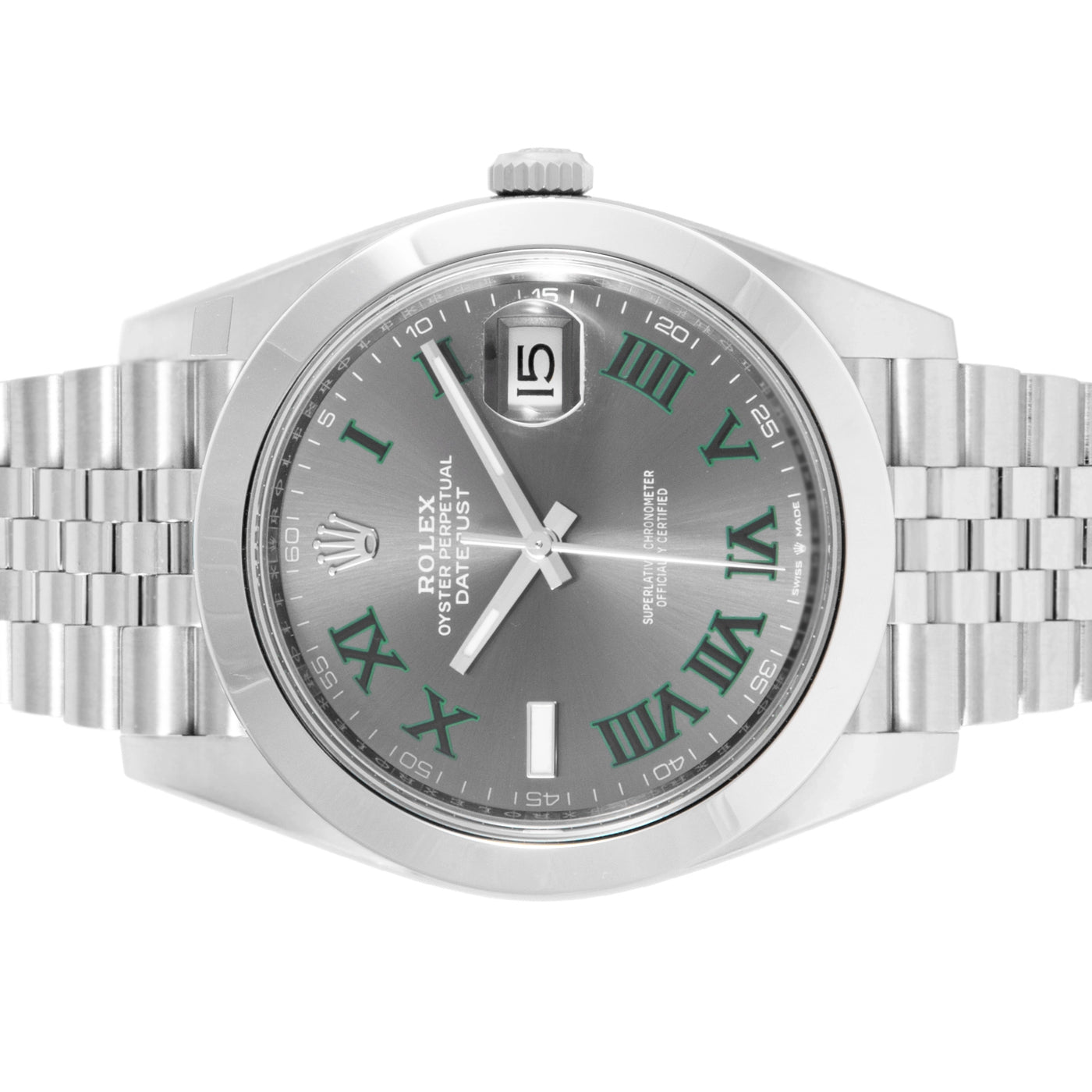 Rolex Datejust 41 "Wimbledon" 126300 | Timepiece360