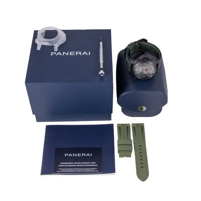 Officine Panerai Luminor Chrono Flyback PAM01498 full set | Timepiece360