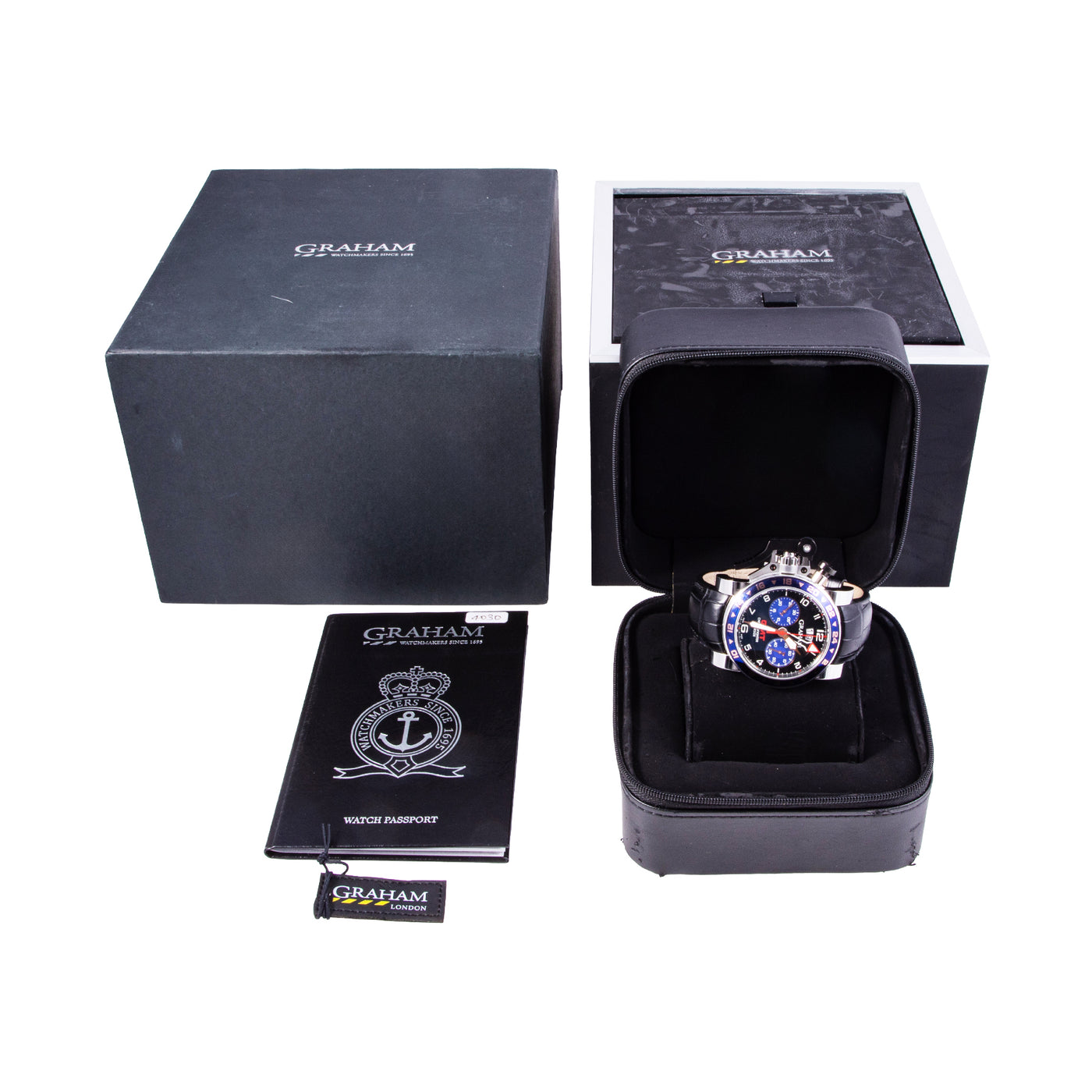 Graham Chronofighter Oversize GMT 20VGS.B26A.K41S/02.C505 full set | Timepiece360