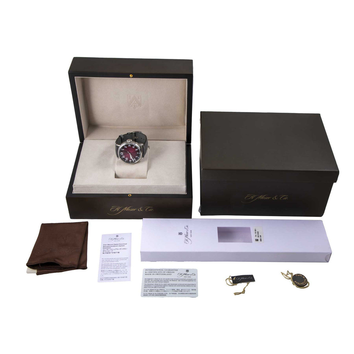 H. Moser & Cie Heritage Dual Time 8809-1200 full set | Timeoiece360