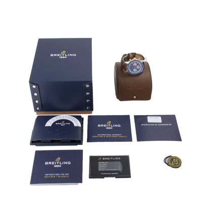 Breitling Navitimer 1 B01 Chronograph Pan Am AB01212B1C1X2 full set | TImepiece360