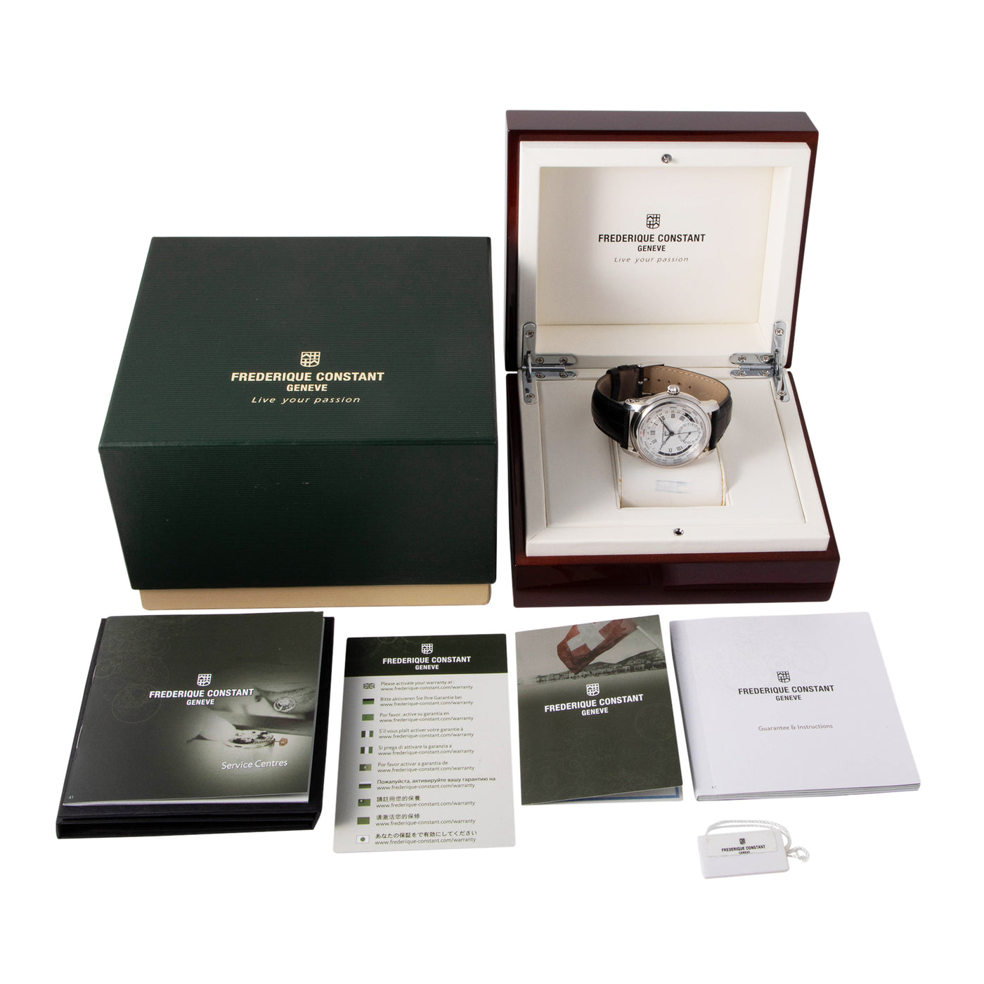 Frederique Constant Worldtimer Manufacture FC718X4H6 full set | Timepiece360