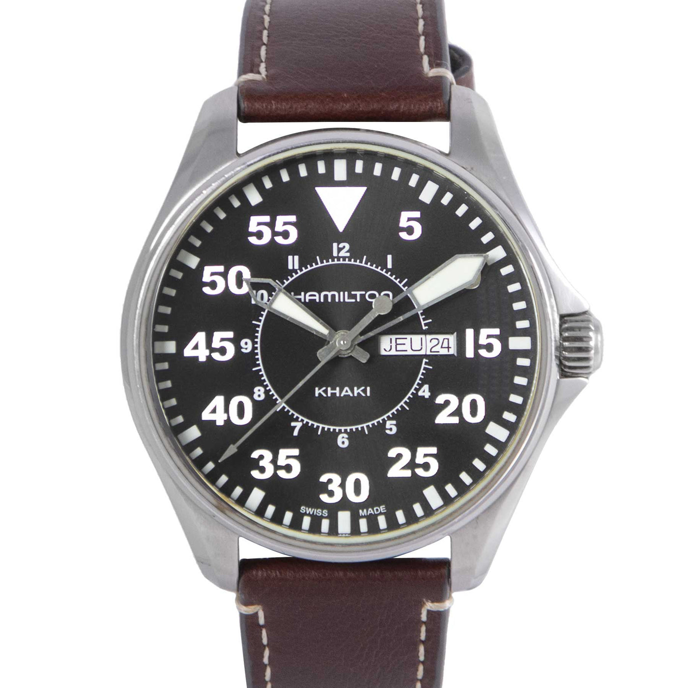 Hamilton Pilot Day Date H64611535 |Timepiece360-1