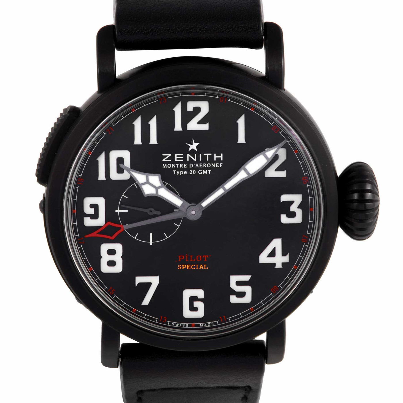 Zenith Elite Pilot Montre d'Aeronef Type 20 GMT