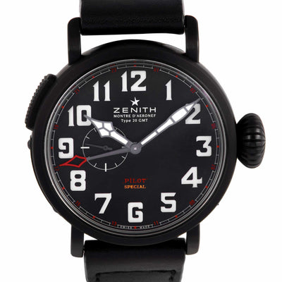 Zenith Elite Pilot Montre d'Aeronef Type 20 GMT