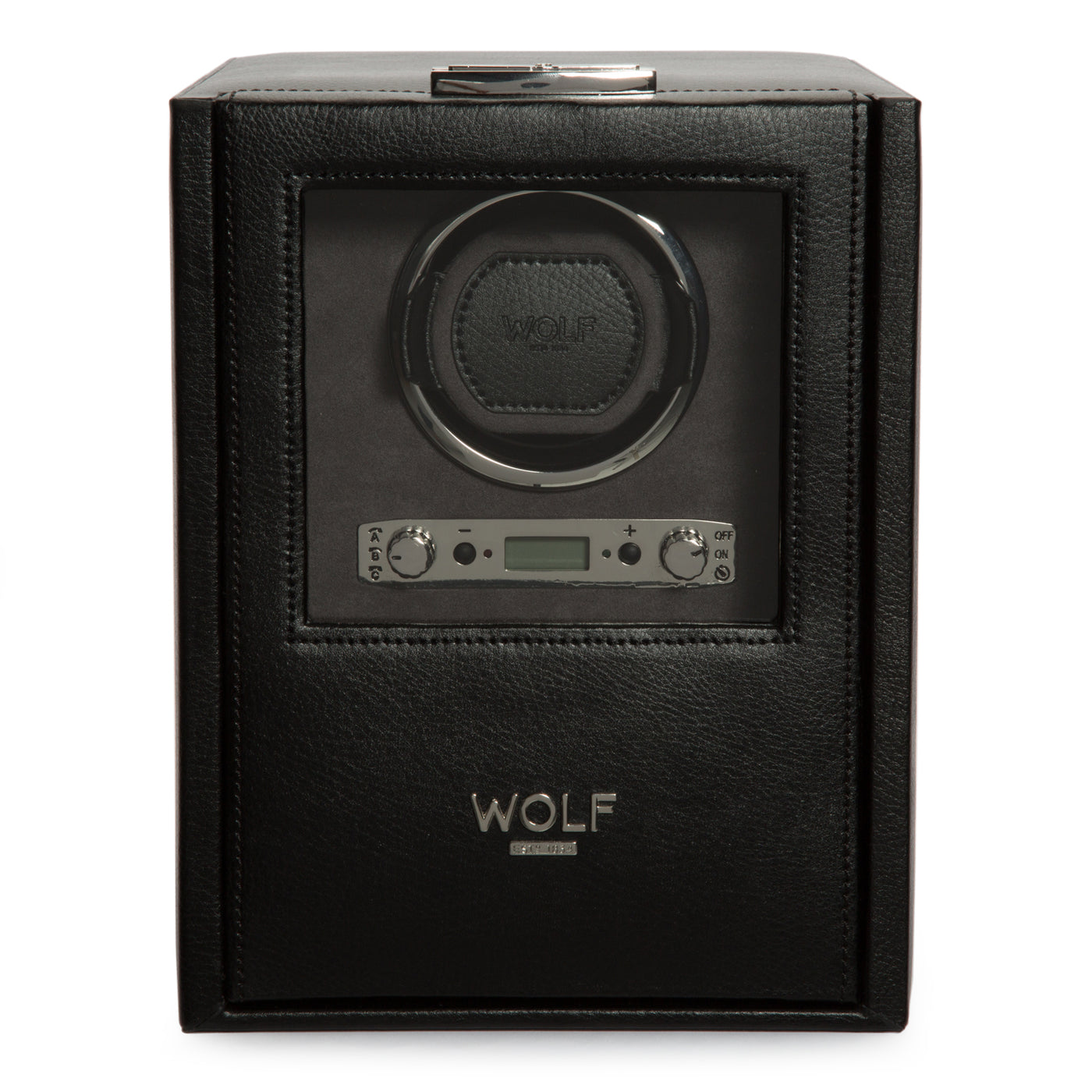 Wolf Blake Single Winder Black Grey with Storage Module 2-Timepiece360