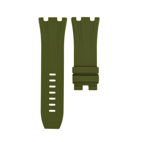 Olive Rubber Strap 44mm-Timepiece360