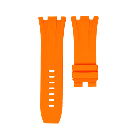 Tangerine Orange Rubber Strap 44mm-Timepiece360
