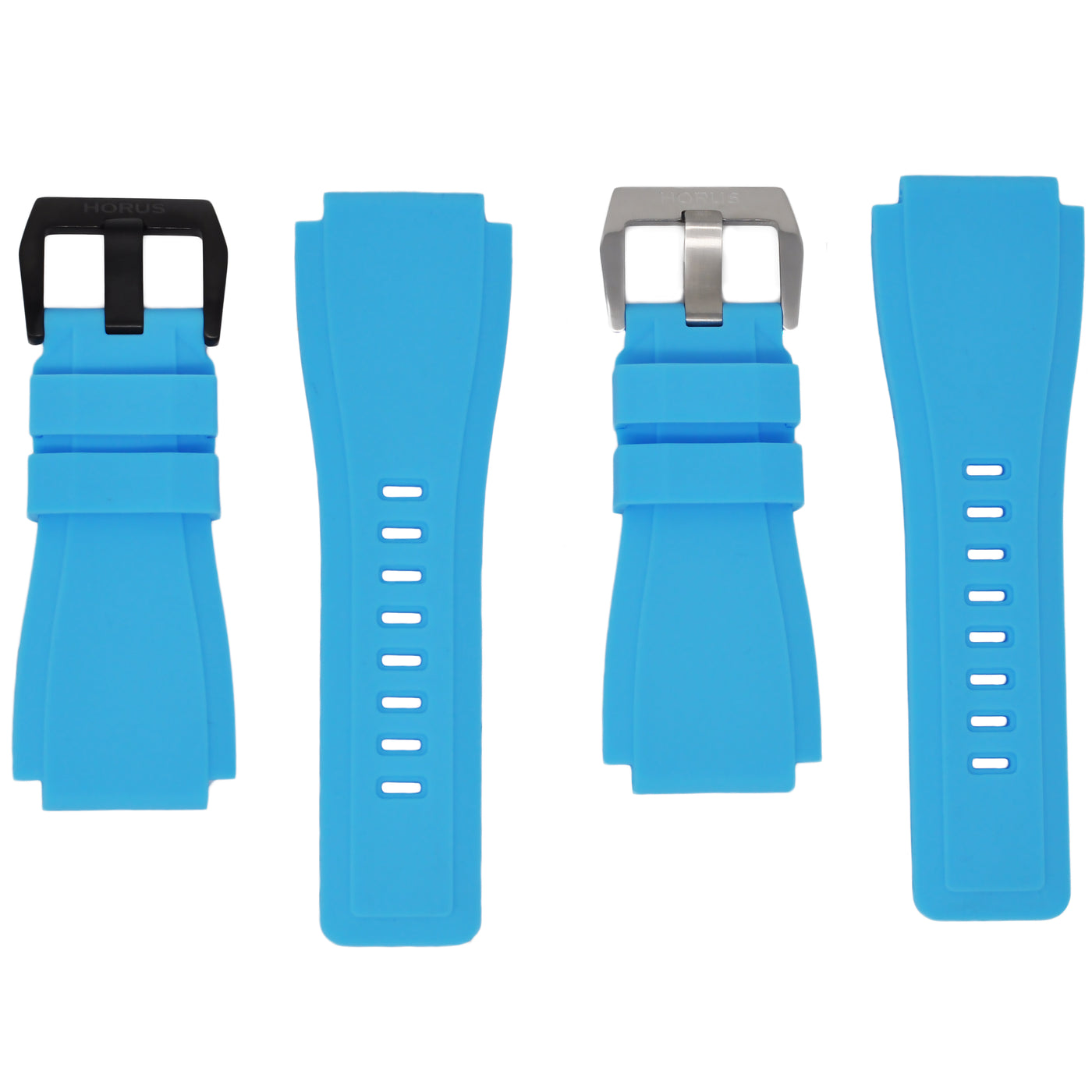 Miami Blue Rubber Strap-Timepiece360
