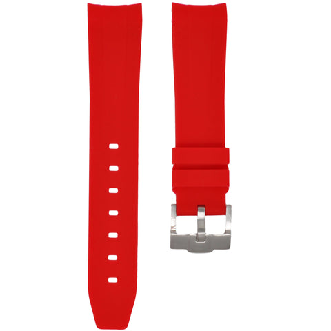 Red Rubber Strap 40mm-Timepiece360
