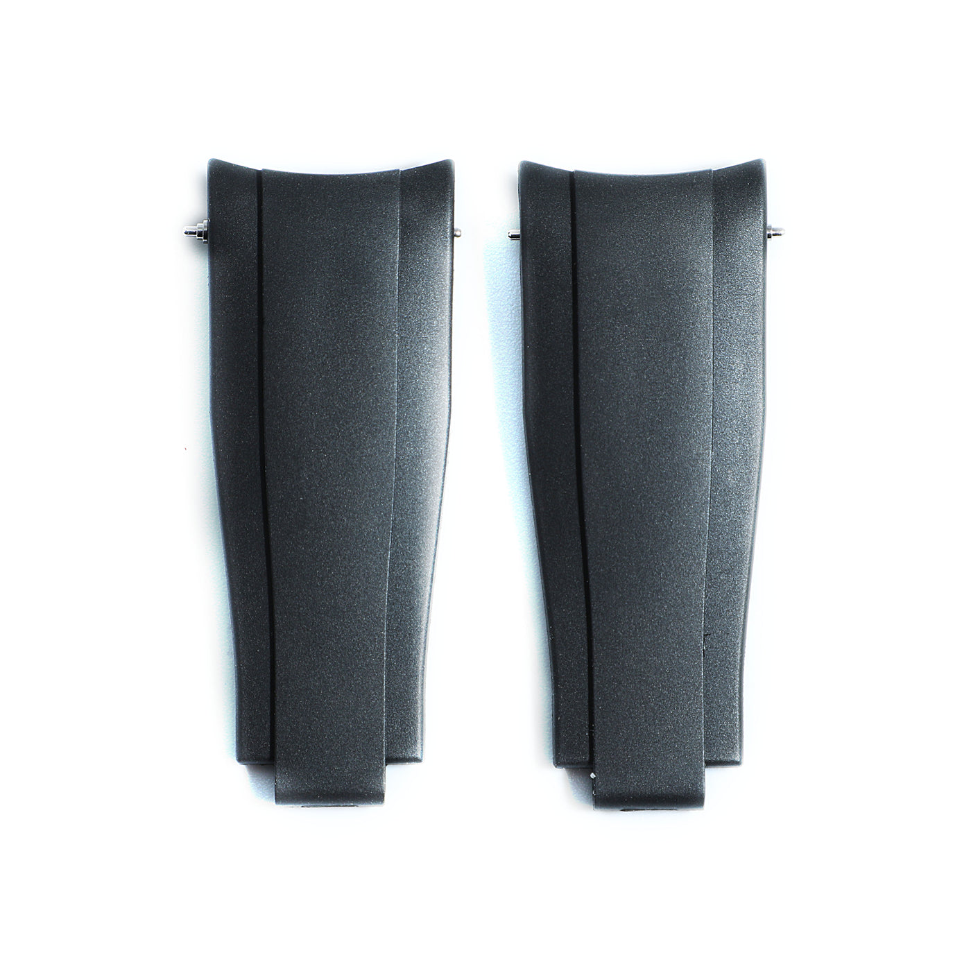 Everest Curved End Rubber Strap - Black 4x4 links-Timepiece360